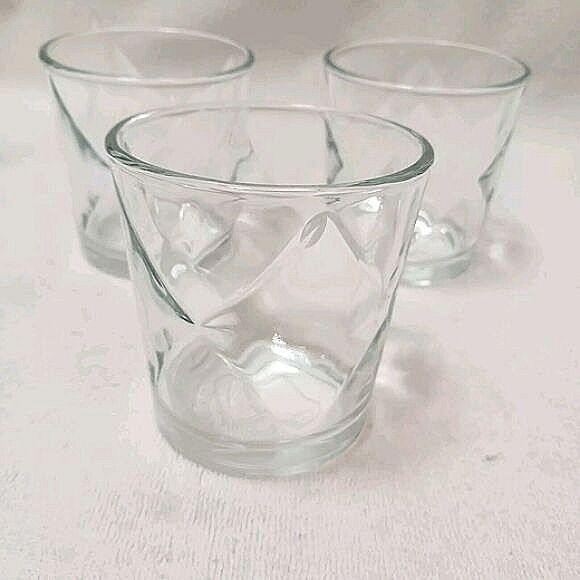3 Vintage DOUBLE DUTCH Low ball Whiskey Glasses Diamond DD Classy Luxury Collect - Picture 2 of 16